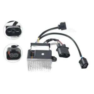 4F0959501M Radiator fan control module for Audi A6 quattro — Front view