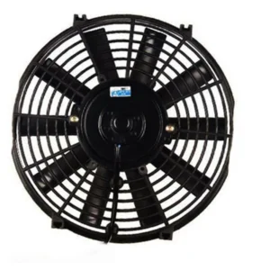 10 polegadas Ventoinha universal para radiador 12V — Pás retas — Vista frontal