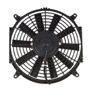 12 polegadas Ventoinha universal para radiador 12V — Pás retas — Vista frontal